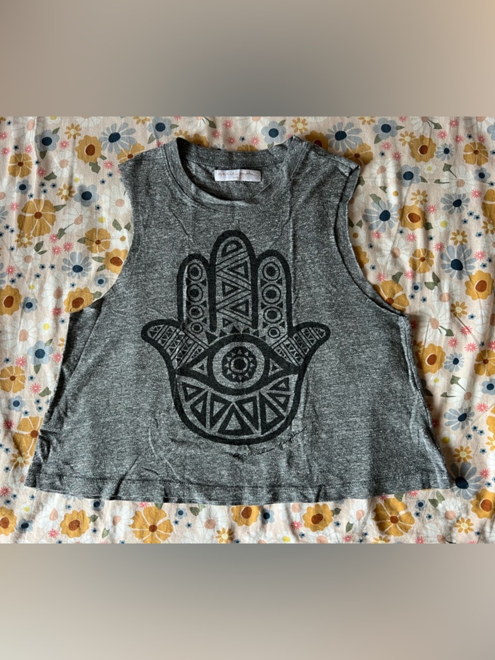 Spiritual Gangster Gray Crewneck Top